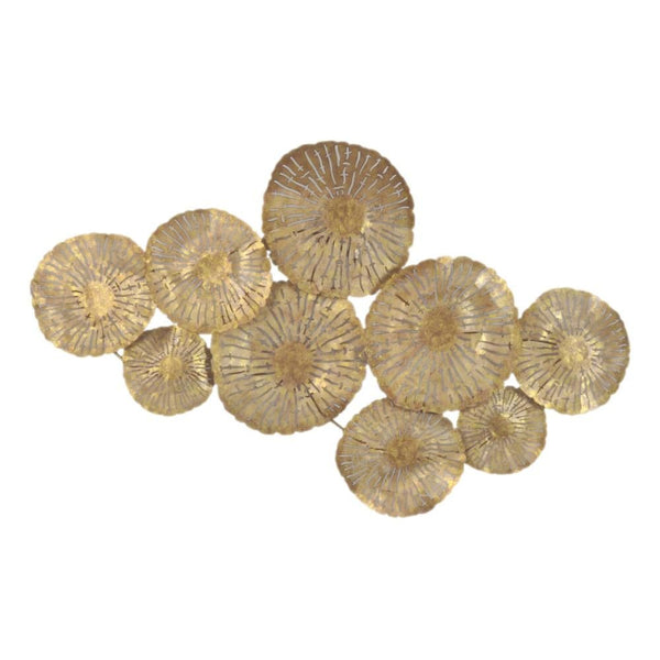 Large Circles Wall Décor Gold