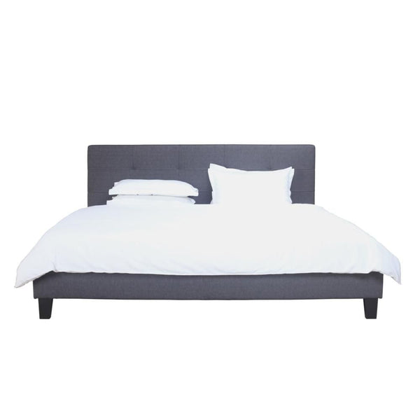 Eliza Queen Bed Dark Grey Fabric