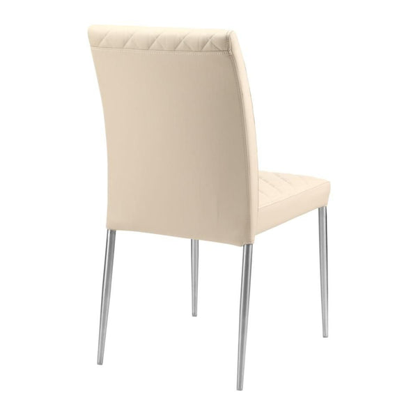 Cali Dining Chair Cream White - M2