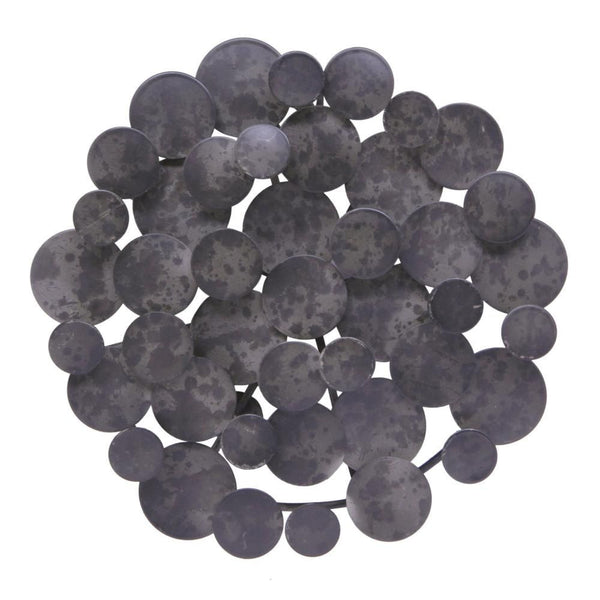 Moon Disc Wall Art Silver