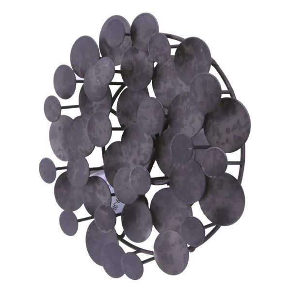 Moon Disc Wall Art Silver