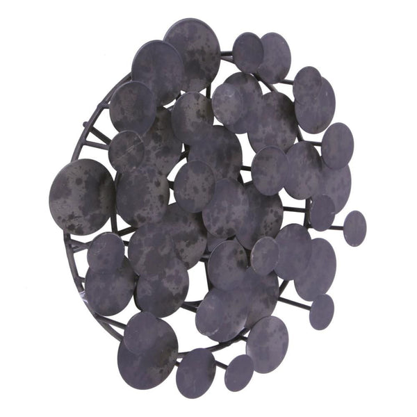 Moon Disc Wall Art Silver
