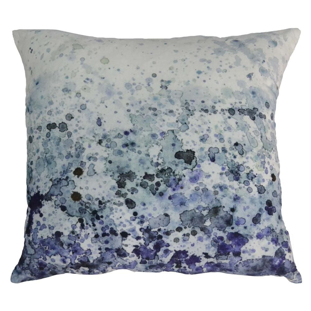 Sea Spray Velvet Cushion W/Feather Insert