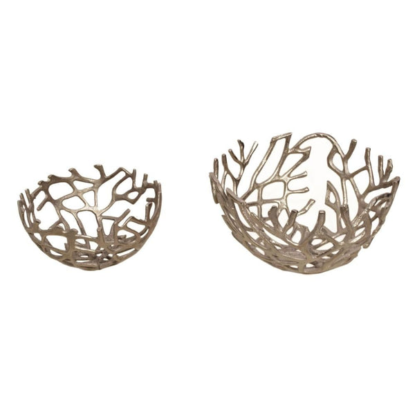 Branch Bowl Silver Set Of Two