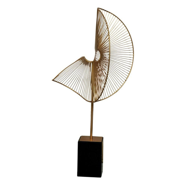 Web Sculpture Gold On Stand