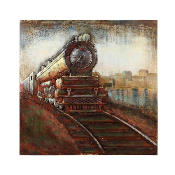 Vintage Steam Engine Wall Décor