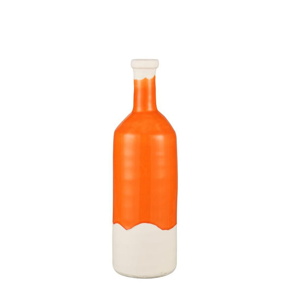 Bottle Vase Short Orange