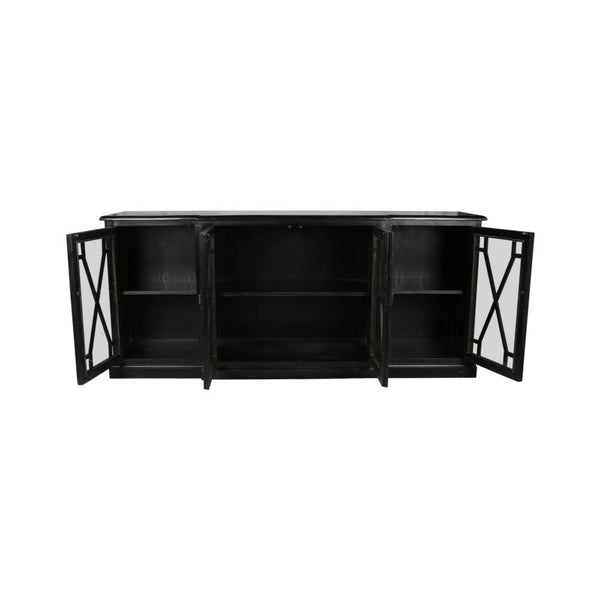Capulet 4 Door Sideboard Black
