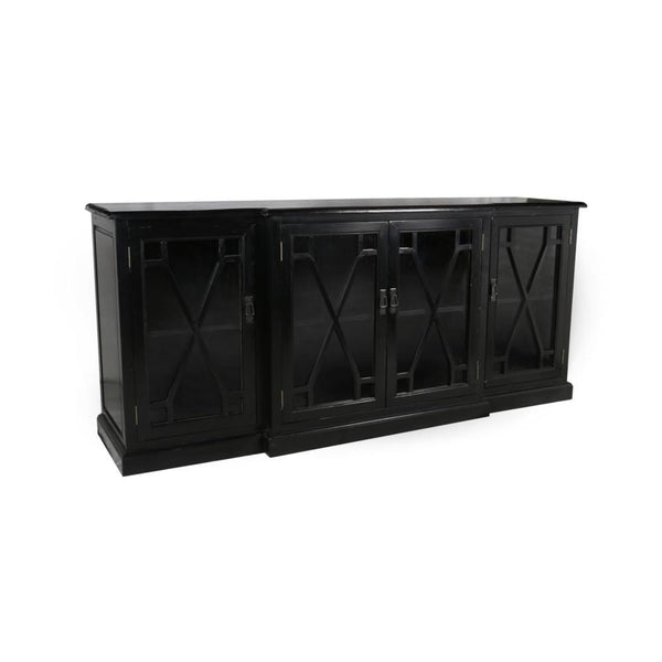 Capulet 4 Door Sideboard Black