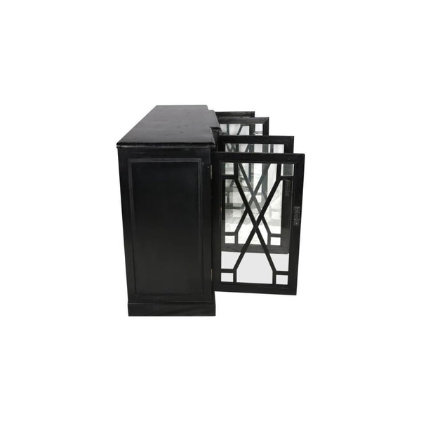 Capulet 4 Door Sideboard Black