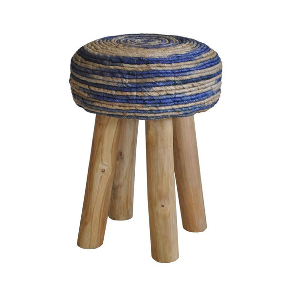 Bali Stool Round Blue