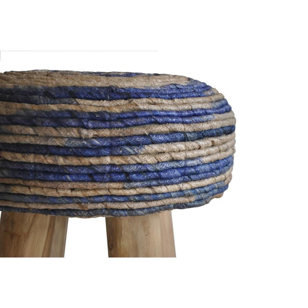 Bali Stool Round Blue