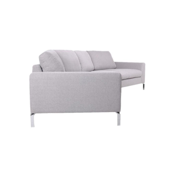 Dora Fabric Curve Sectional Grey