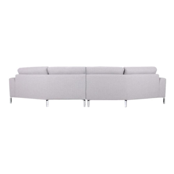 Dora Fabric Curve Sectional Grey