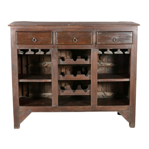 Carved Frame Wooden Cabinet