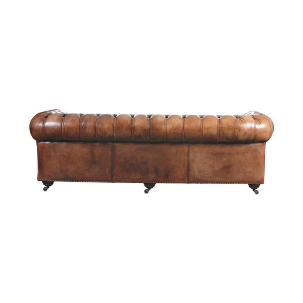 Madden Leather Sofa Light Brown