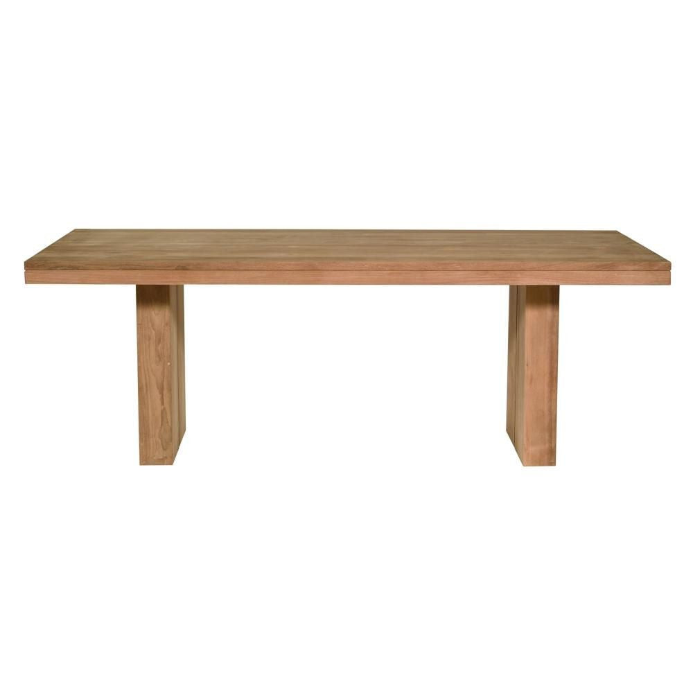 Double Teak Dining Table Small