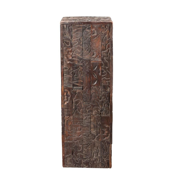 Gerardo Carved Wood Pedestal