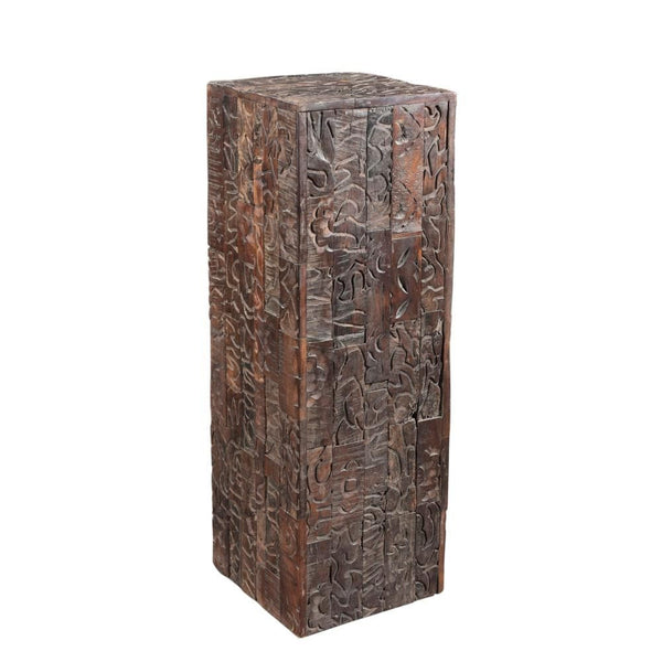 Gerardo Carved Wood Pedestal