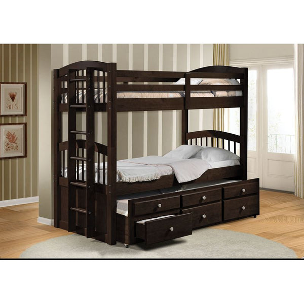 Twin/Twin Bunk Bed & Trundle WIth 3 Drawers