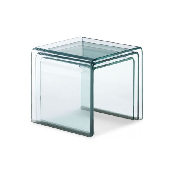 Explorer Nesting Table Clear Glass