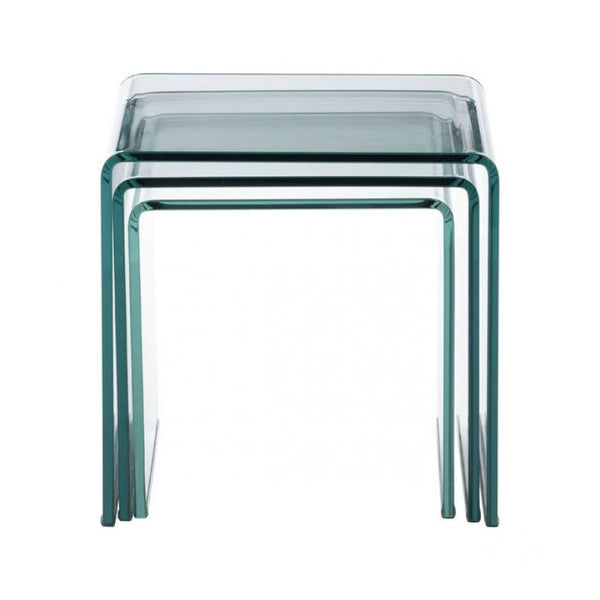 Explorer Nesting Table Clear Glass