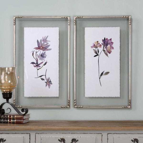 Floral Watercolors, S/2