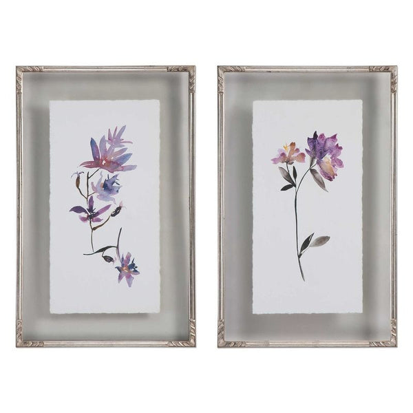 Floral Watercolors, S/2