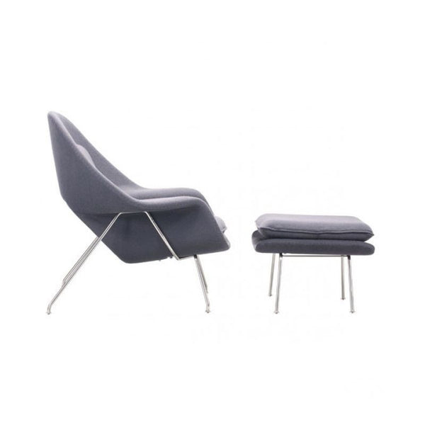 Nursery Chair And Ottoman Gray