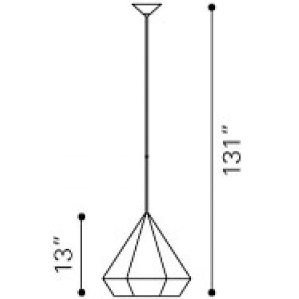 Forecast Ceiling Lamp Black