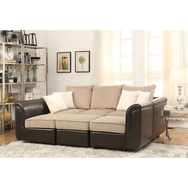Sectional Sofa & Ottoman (Rev)