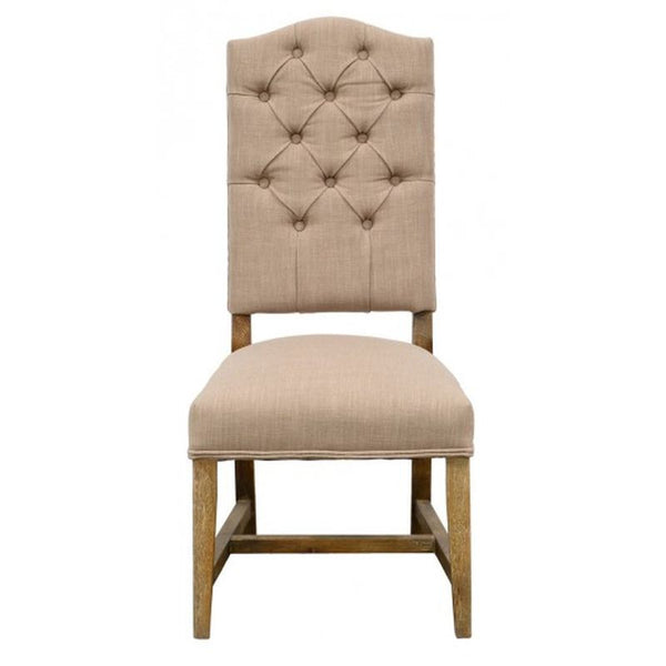 Ava Side Chair Dark Linen