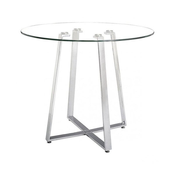Lemon Drop Counter Table Chrome