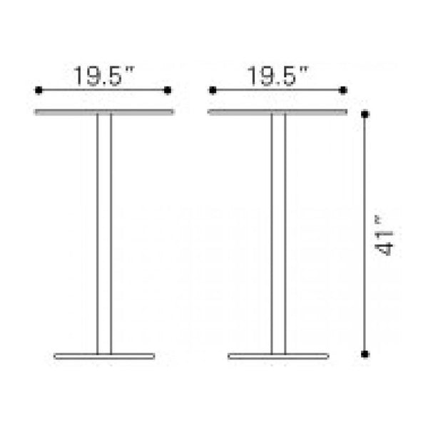 Dimensional Bar Table Espresso