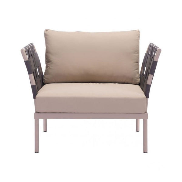 Glass Beach Seat Cushion Taupe