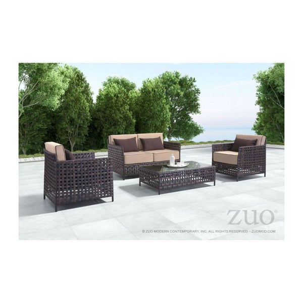 Pinery Arm Chair Brown & Beige