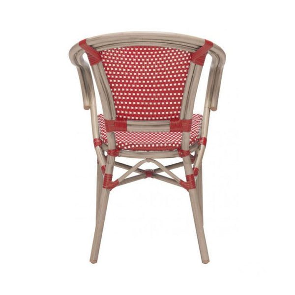 Paris Dining Arm Chair Red&White