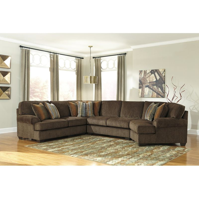 Denning 6 Seat Sectional w/Cuddler Right