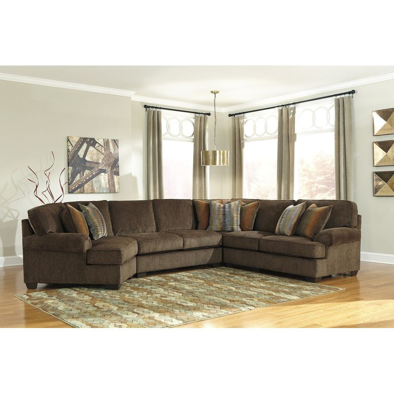 Denning 6 Seat Sectional w/Cuddler Left