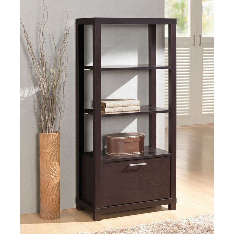 Bookcase WIth 3 Shelves & Door