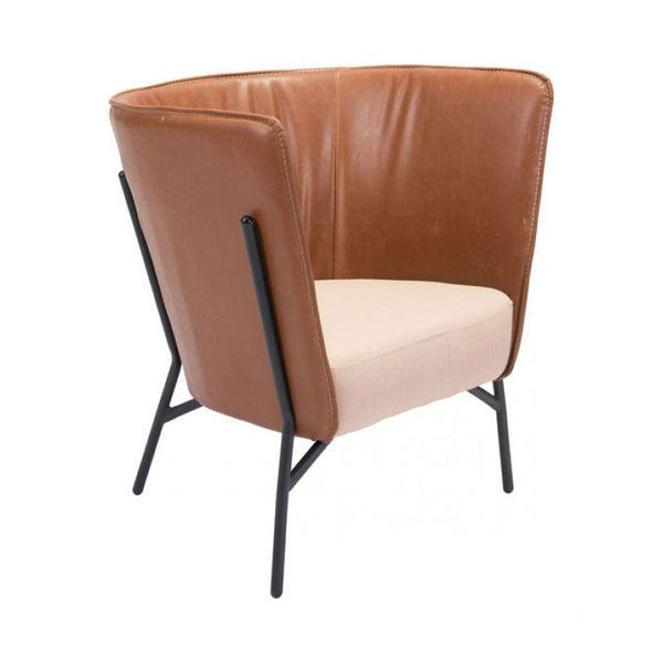 Assange Occasional Chair Coffee & Beige