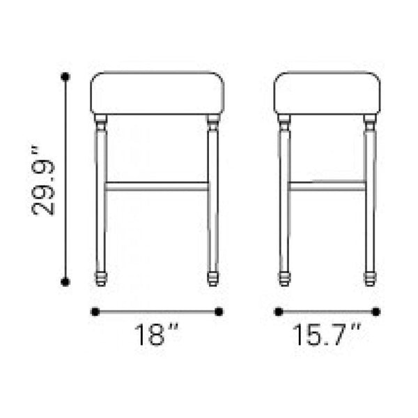 Anaheim Barstool Beige