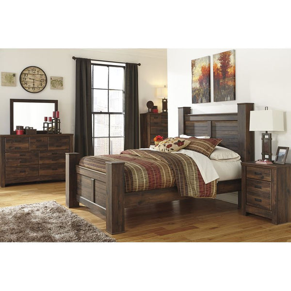 Quinden Post Bedroom Group (King Panel)