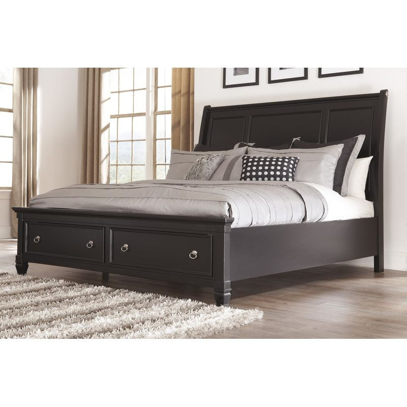 Greensburg Storage Sleigh Bed (Cal King Sleigh)