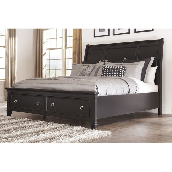 Greensburg Storage Sleigh Bed (Cal King Sleigh)