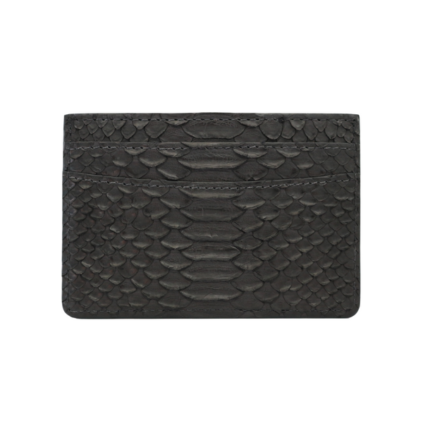 Black Snakeskin Card Holder