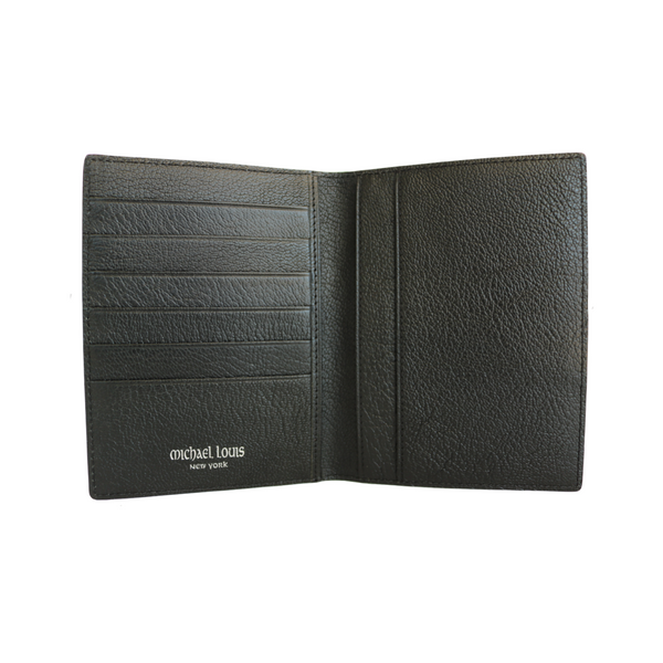 Black Snakeskin Passport Holder