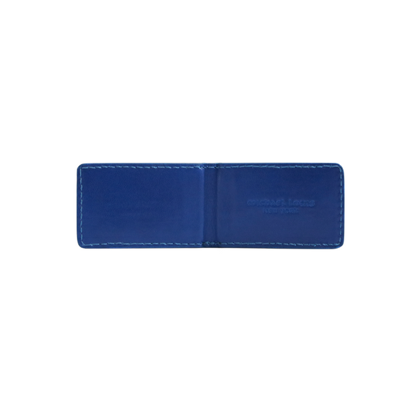 Blue Croc Embossed Money Clip