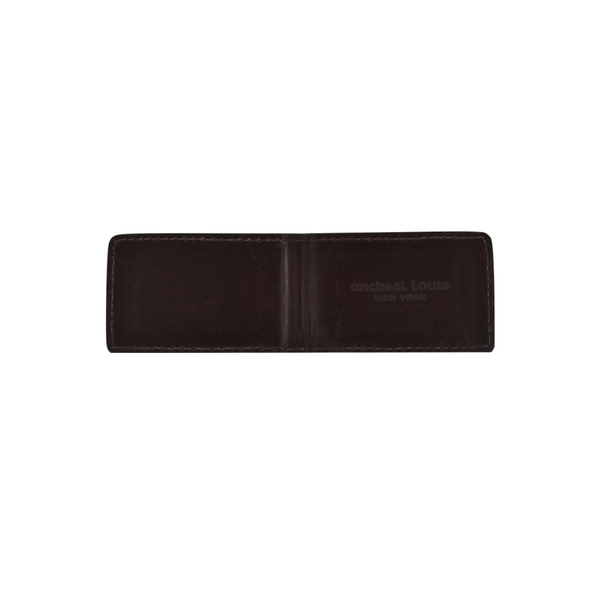 Brown Croc Embossed Money Clip