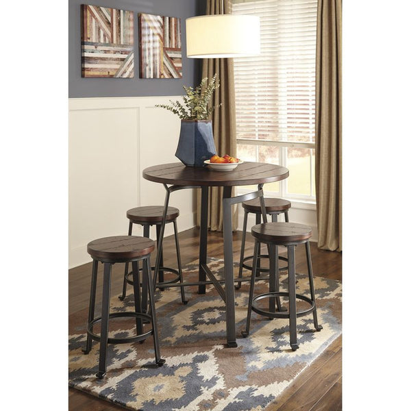 Challiman 5 Piece Counter Dining Set